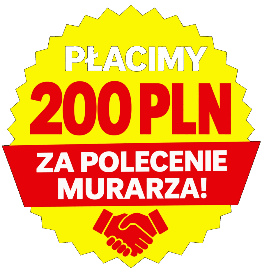 Płacimy 50 € za polecenie murarza!